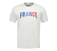 Le COQ Sportif EFRO 24 tee SS N°1 - Camiseta de algodón - Corte Recto - Cuello Redondo - Seleccion de Francia Olympique Paris 2024 - Francia Flocado - Talla L - Crudo (Marshmallow)