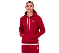 Le COQ Sportif ESS Hoody N°1 M - Sudadera con Capucha para Hombre, Doble Cara, algodón poliéster, Suave, cómodo, Bolsillo Canguro, Deporte, Ocio, L - Rio Rojo