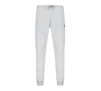 Le COQ Sportif ESS Pant Regular N°2 M - Pantalón clásico de Doble Cara de algodón poliéster - Cinturón elástico con cordón - Talla L - Gris Chino Claro