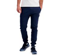 Le COQ Sportif ESS Pant Slim N°2 M - Pantalón Doble Cara de algodón de poliéster Ajustado para Hombre, cinturón elástico con cordón de sujeción - Talla M - Azul Dress Blues