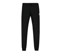 Le COQ Sportif ESS Pant Slim N°2 - Pantalón para Hombre de Doble Cara, 300 g, algodón, poliéster, con cinturón elástico y cordón de Ajuste, 2 Bolsillos Italianos, Talla S, Color Negro