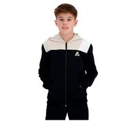 Le COQ Sportif - Gráfico FZ Hoody n.º 1 para niños, algodón poliéster Transpirable, Cremallera Completa, Comodidad Deportiva, Talla 12 años, Color Negro