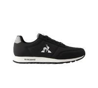 Le Coq Sportif Racerone_2, Zapatillas Unisex Adulto, Negro y Plateado, 45 EU