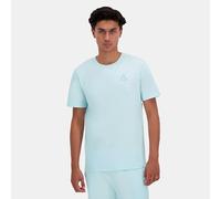 Le COQ Sportif - Monocromo tee SS N°3 M - Camiseta de Manga Corta para Hombre, 140 g, algodón Transpirable, Corte Regular con Logotipo Serigrafiado, Talla XS - Color Quiet Tide