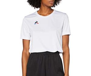Le Coq Sportif N°1 Maillot Match MC Optical White Camiseta, Mujer, Optical White, XL