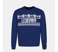 Le COQ Sportif Noel LF Crew Sweat N°2 - Sudadera Confort para Hombre - Viscosa Poliamida Elastano - Material Suave - Talla M - Blue dephts