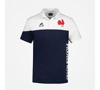 Le Coq Sportif Polo Unisex, Azul/Blanco, M
