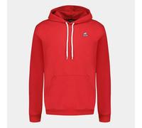 Le COQ Sportif SPE Hoody Loose N°1 Homme - Mezcla de algodón de poliéster - Corte Holgado Confort - Capucha Ajustable - Uso Diario Deportivo - Talla L - Color Puro Rojo