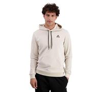 Le COQ Sportif - Sudadera con Capucha contemporánea Hoody n.º 1 - Polar 100% algodón 315g para Hombre, Corte Regular con Capucha y Bolsillo Canguro, Talla L, Color Beige