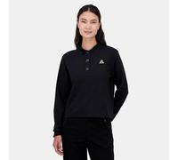 Le COQ Sportif - Sudadera de Cuello Redondo n.º 1 para Mujer, Corte clásico, diseño Deportivo, 67% Viscosa 28% Poliamida, 5% Elastano - Talla XS - Negro