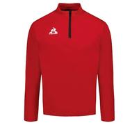 Le COQ Sportif - Sudadera de Entrenamiento con Cremallera para Hombre, 1/2, 100% poliéster, Transpirable, para Entrenamiento, Correr y Fitness, Confort y Rendimiento Deportivo, Talla XXL, Rojo Puro y
