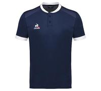 Le Coq Sportif Tennis Polo SS N°7 M Dress Blues/New Opt Camiseta, Optical White, XL Hombre
