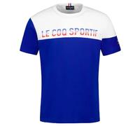 Le Coq Sportif Tri tee SS N°1 M Camiseta, New Optical White/Bleu Electro, S Unisex Adultos