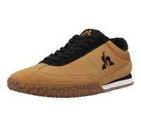 Le COQ Sportif Veloce I - Zapatillas Bajas de Gamuza y Textil - Diseño Deportivo Ciudad, Collar Acolchado Suela de Goma EVA - Zapatos Hombre - Talla 44 - Marrón
