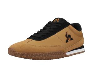 Le COQ Sportif Veloce I - Zapatillas Bajas de Gamuza y Textil - Diseño Deportivo Ciudad, Collar Acolchado Suela de Goma EVA - Zapatos Hombre - Talla 44 - Marrón