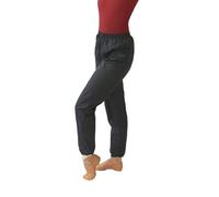 LE CÔTÉ CHIC Pantalones Largos Efecto Sauna para Danza y Deporte, Unisex, Colores Negro y Rosa, Cintura y bajo elásticos (XXL, Negro)