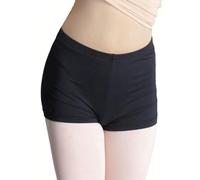 LE CÔTÉ CHIC | Short de Mujer Deportivo | Talla L | Pantalón Corto Ajustado para Sevillanas Pole Dance Fitness | Coulotte Negro Cómodo Transpirable Moldeador y Ligero
