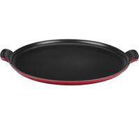 Le Creuset 20082320600460 - Plato Redondo Liso Grande, 4 Personas, diámetro de 32 cm, Color Cereza