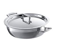 Le Creuset 3-Ply Cacerola baja sin tapa, diámetro 26 cm, acero inoxidable, para todo tipo de fuentes de calor (incluso inducción) y horno, metálico, 96202826001000