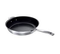 Le Creuset 3-Ply Sartén antiadherente, diámetro 30 cm, acero inoxidable, para todo tipo de fuentes de calor (incluso inducción), metálico, 96100330000000