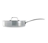 Le Creuset 3-Ply Stainless Steel Sauté Pan with Lid - 24 cm, 96202124001000