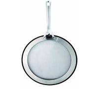 Le Creuset 3-Ply Tapa antisalpicaduras, diametro 26 - 30 cm, Acero inoxidable, Con borde de silicona antideslizante, Mango abatible, Metálico, 94006500000000