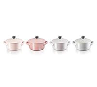 Le Creuset 69212108129131 - Juego de cacerolas (cerámica, 4 unidades), color rosa