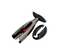 Le Creuset Sacacorchos y cortacápsulas, Set de regalo de accesorios para vino, Modelo mesa GS 300, Negro níquel, 49809000060002