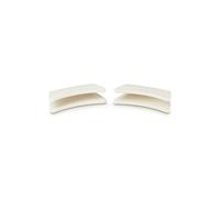 Le Creuset Agarradores, Set de 2, Silicona, Adaptable, Resistente al calor hasta 250 grados Celsius, Meringue, 42813007160000