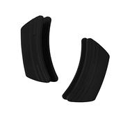 Le Creuset Agarradores, Set de 2, Silicona, Adaptable, Resistente al calor hasta 250 grados Celsius, Negro Onyx, 93010300140000