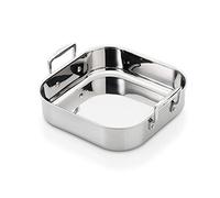 Le Creuset Bandeja asadora cuadrada de acero inoxidable, 3 capas, 26 x 26 cm, 96106026000000