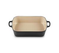 Le Creuset Bandeja asadora de hierro fundido, 33 cm, 4, 6 L, Todas las fuentes de calor incluso Inducción, Negro Mate, 20184330002422