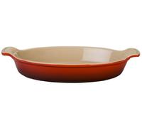 Le Creuset - Bandeja Oval de gres, 35/28 cm, Color Rojo
