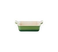 Le Creuset Bandeja rectangular Heritage de cerámica de gres, 19 cm, 1.1 L, Bamboo, 71102194080001