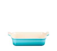 Le Creuset Bandeja rectangular Heritage de cerámica de gres, 19 cm, 1.1 L, Caribe, 71102191700001