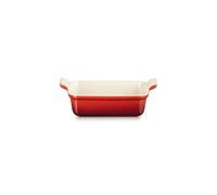 Le Creuset Bandeja rectangular Heritage de cerámica de gres, 19 cm, 1.1 L, Cereza, 71102190600001