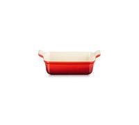 Le Creuset Bandeja rectangular Heritage de cerámica de gres, 19 cm, 1.1 L, Cereza, 71102190600001