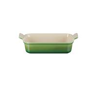 Le Creuset Bandeja rectangular Heritage de cerámica de gres, 26 cm, 2.4 L, Bamboo, 71102264080001