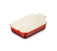 Le Creuset Bandeja rectangular Heritage de cerámica de gres, 26 cm, 2.4 L, Cereza, 71102260600001