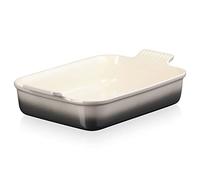 Le Creuset Bandeja rectangular Heritage de cerámica de gres, 32 cm, 4L, Flint, 71102324440001