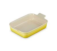 Le Creuset Bandeja rectangular Heritage de cerámica de gres, 32 cm, 4L, Soleil, 71102324030001