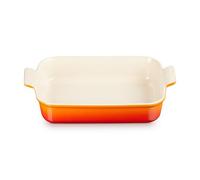 Le Creuset Bandeja rectangular Heritage de cerámica de gres, 32 cm, 4L, Volcanico, 71102320900001