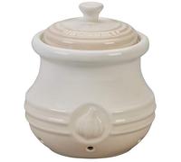Le Creuset Bote para ajos de cerámica de gres, Meringue, 70832307160000