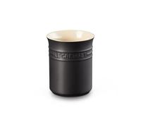 Le Creuset Bote para espátulas de cerámica de gres, 1, 1 L, Negro Mate, 71501110000001