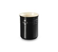 Le Creuset Bote para espátulas de cerámica de gres, 1, 1 L, Negro Onyx, 71501111400001