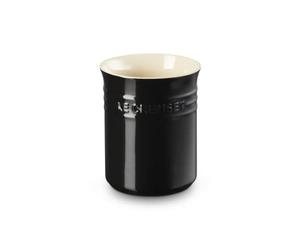 LE CREUSET Bote para espátulas de cerámica de gres, 1, 1 L, Negro Onyx, 71501111400001