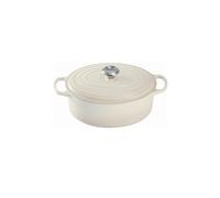 LE CREUSET Bräter oval SIGNATURE 31cm 6,3l Meringue crema