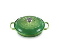 Le Creuset Cacerola baja de hierro fundido, 26 cm, 2, 2 L, Bamboo, 21180264082430