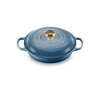 Le Creuset Cacerola baja de hierro fundido, 26 cm, 2, 2 L, Chambray, 21180264344441