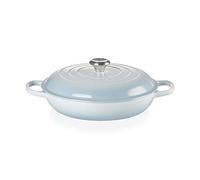 Le Creuset Cacerola baja de hierro fundido, 30 cm, 3, 5 L, Coastal Blue, 21180304202430